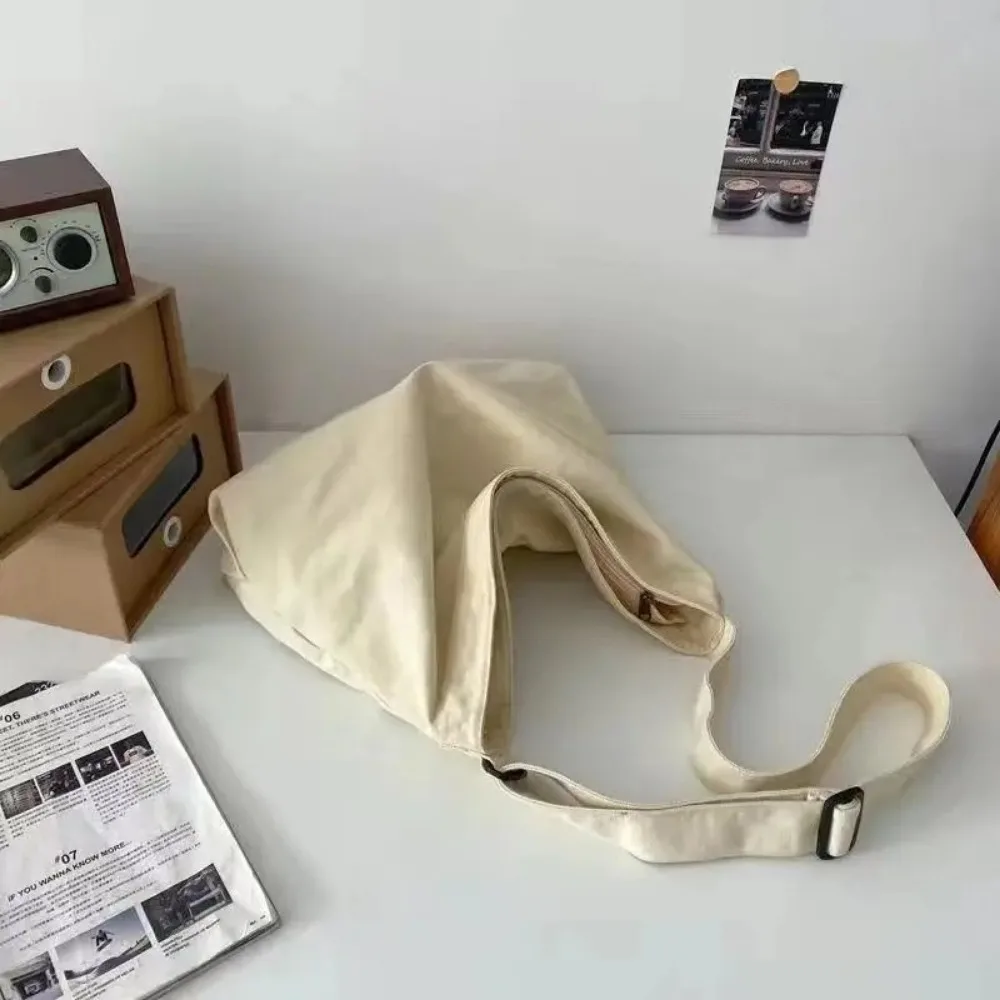 

Korean Canvas Shoulder Bag Large Capacity Multi-purpose Messenger Bag Travel Tote Bag Student School Bag