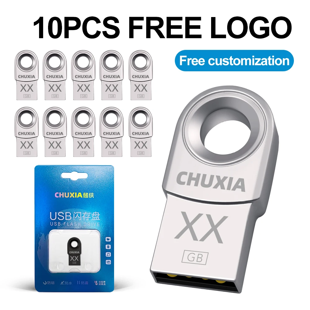 

USB 2.0 10-Piece Set SY Metal USB Flash Drive 3.0 64GB Pen Drive 4GB/8GB/16GB/32GB Memory Stick 128GB Memory Stick Custom Logo