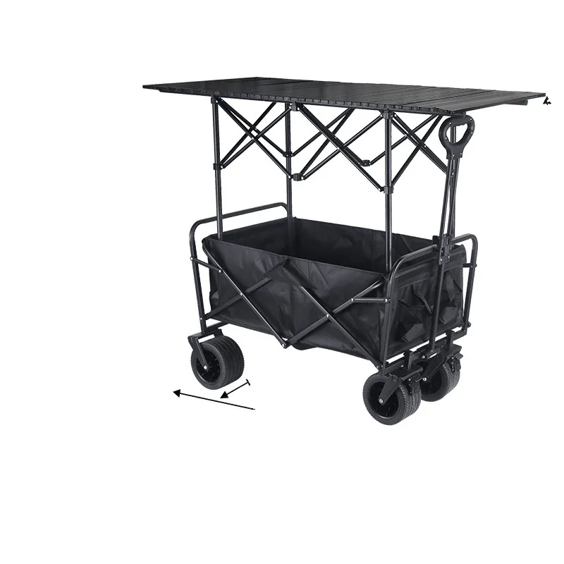 

Lift camping cart Camp trailer Outdoor foldable oversized camping trolley Picnic cart Stall trolley
