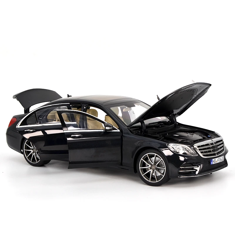 Diecast 1:18 Scale 2018 S450 W222 AMG-Line Alloy Car Model Collection Souvenir Display Ornaments Vehicle Toy