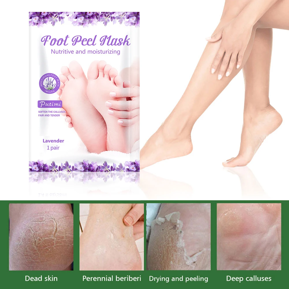 Foot Peel Mask Exfoliating Foot Skin Masks SPA Pedicure Socks Removing Dead Skin Anti Cracked Foot Skin Care Patch