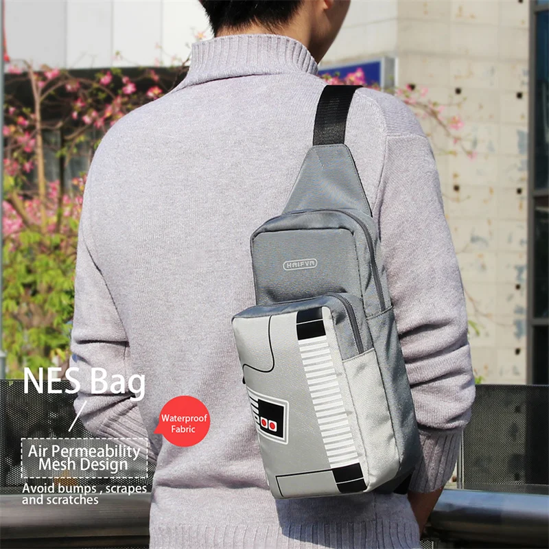For Nintendo Switch Shoulder Storage Bag Portable Handle Travle Carry Case Large Capacity Waterproof Chest Bag Game Accessories