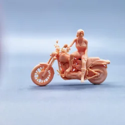 1/64 1/43 Figurines Scale Model Resin Resident Evil Claire Motorcycle Uncolored Miniatures Diorama Hand-painted V927 V928