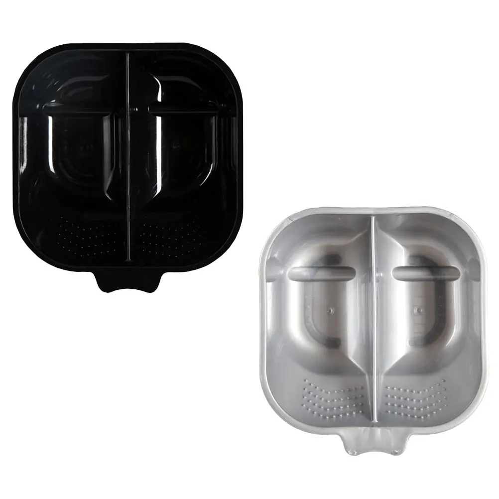 

2 шт. набор с ручкой, легко очищаемый салон для мелирования волос, инструмент для домашнего использования, чаша для смешивания волос, двухцветная чаша для тонирования