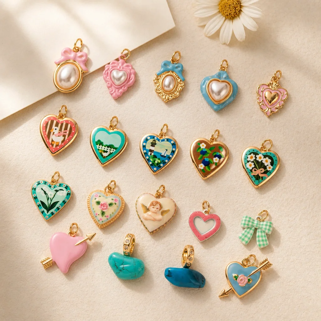 Ins Simple Healing Sweet And Cute Love Bouquet Blueberry DIY Anhänger Charms Schmuckherstellung – Detail 1