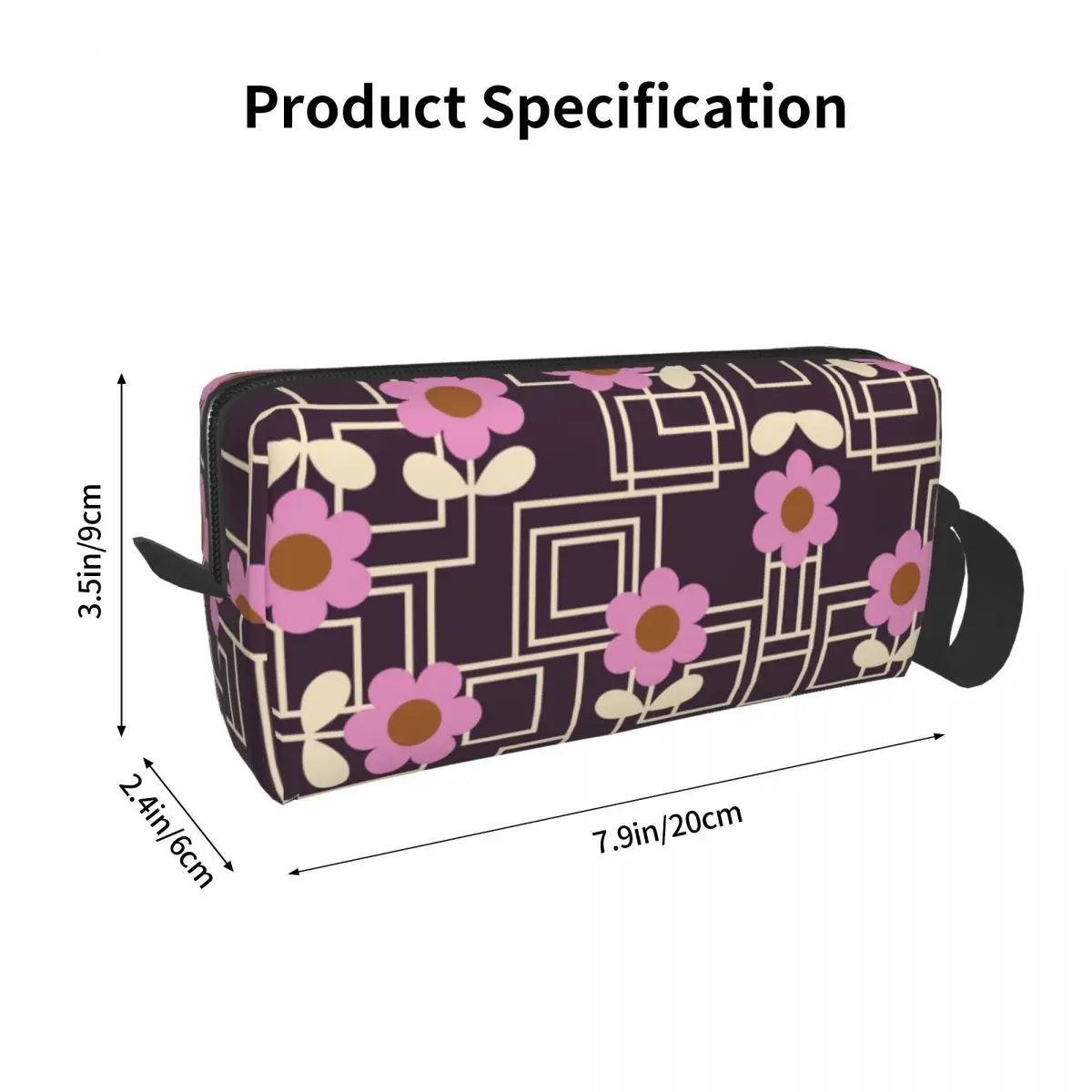 Stampa personalizzata Maze Flower Orla Kiely Makeup Bag donna Travel Cosmetic Organizer Storage borse da toilette Dopp Kit Case Box Gifts