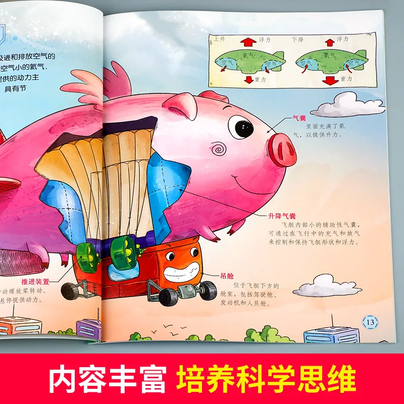 6 Books of Fun Physics Enlightenment Picture Books for Ages 3-8, Cultivating Scientific Thinking Knowledge