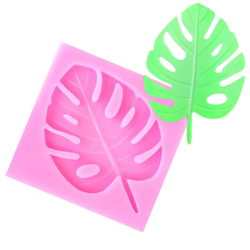 

Palm Trees Leaf Silicone Press Mold 3D Turtle Leaves Fondant Mold DIY Cake Decoration Tools Chocolate Candy Moulds