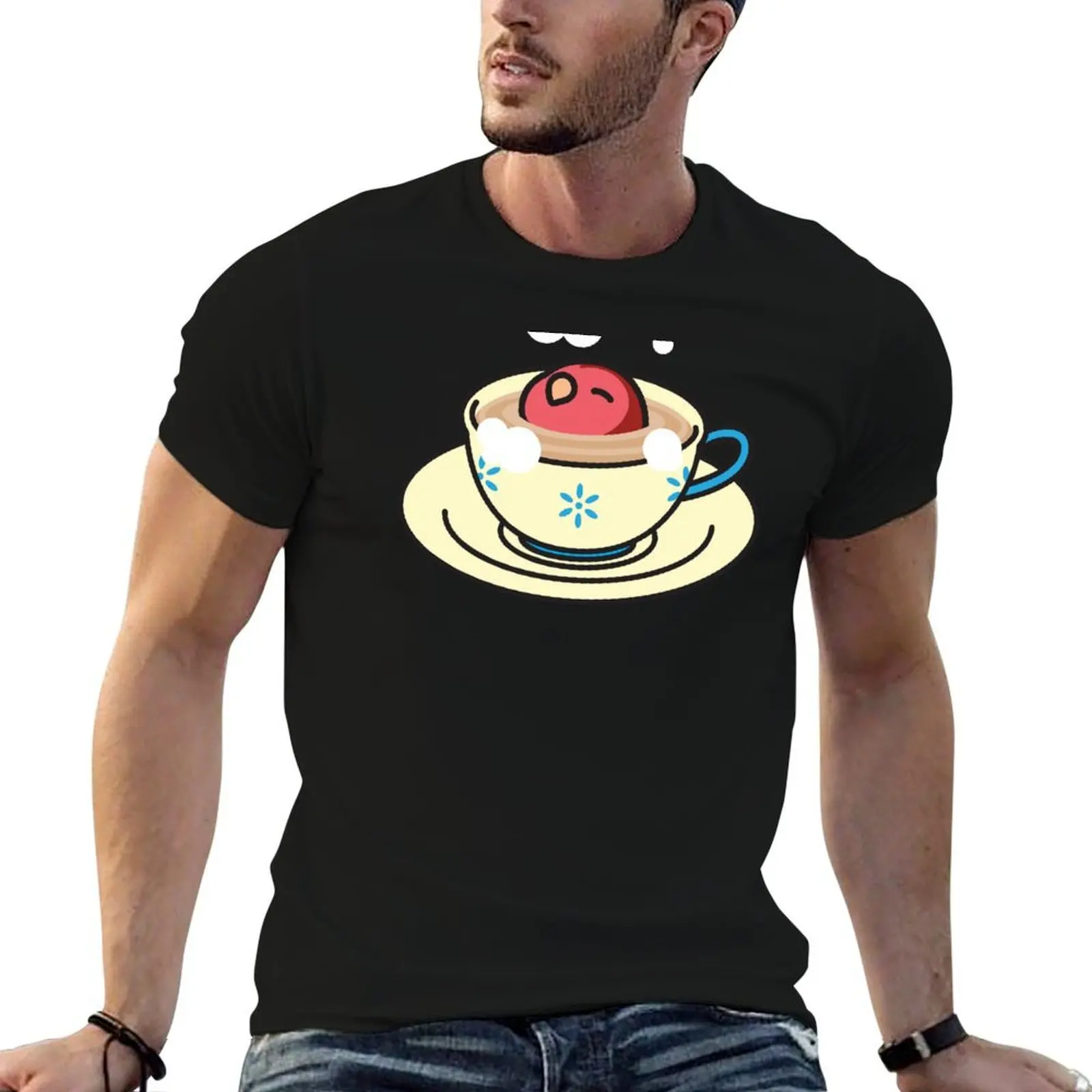 Birdhism Teacup Cody the Lovebird T-Shirt Soft Cotton Print T-Shirt