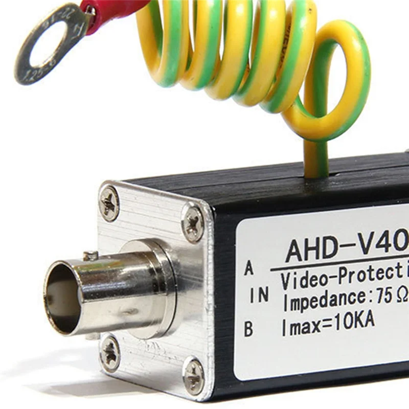 APPLIA-Lightning Arrester AHD-V40A Single-Channel Coaxial Surge Protector Video Signal Multi-Stage Protection New