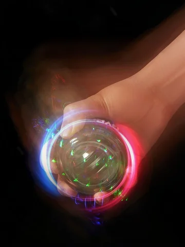 Forearm Exerciser Muscle Fitness Equipment Gyroscope Gyro Wrist Ball Booster Trainer Hand Exercise Grip Glow