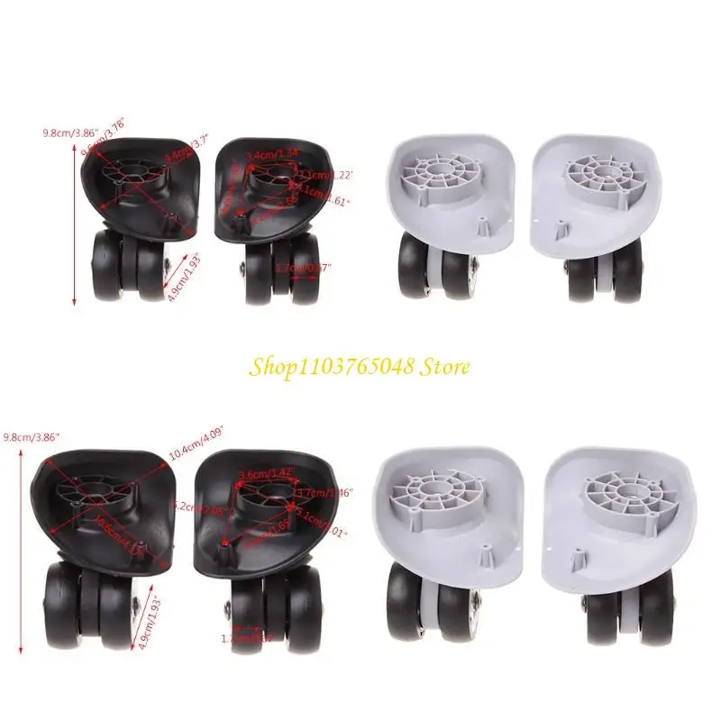 

R53E 2x аксессуары для багажа, универсальные поворотные колеса на 360 градусов, колесо тележки