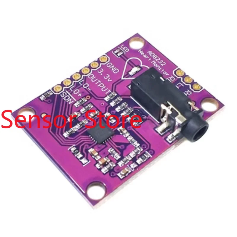 5PCS AD8232 Electrocardiogram Monitoring, Electrophysiological Measurement, Pulse,  Monitoring Sensor Module