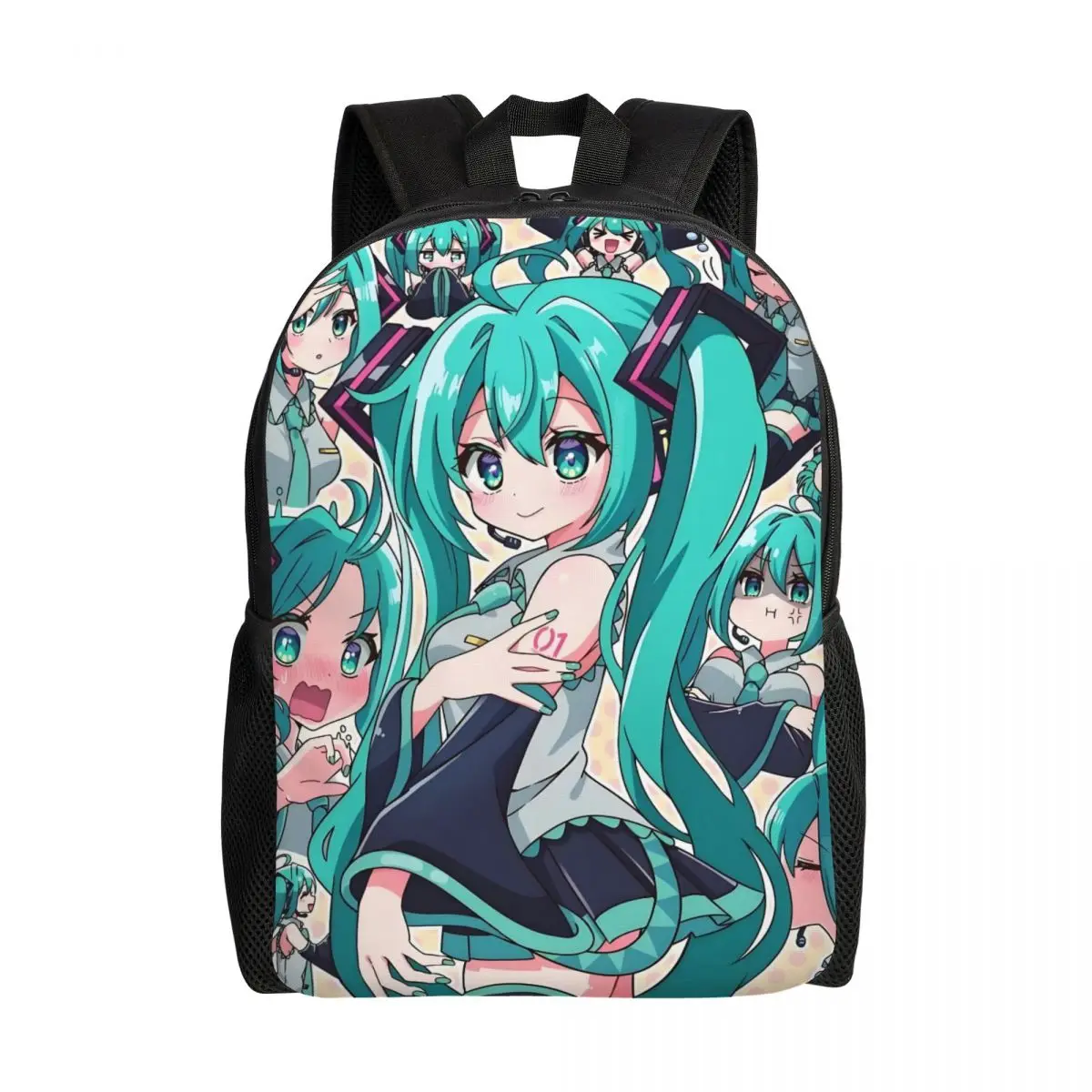 

Custom Comics H-Hatsuned M-Mikus Laptop Backpack Women Men Casual Bookbag for School College Students Manga Bag