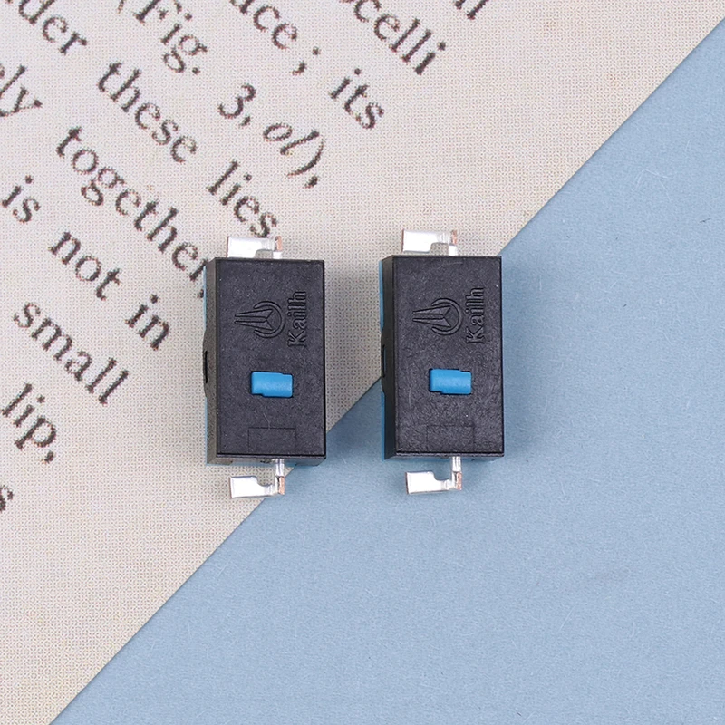 2Pcs Blue dot Mini Two-Legged Mouse Micro Switch For M905 Side Key G502 G603 GPW Side Button Mouse Accessories