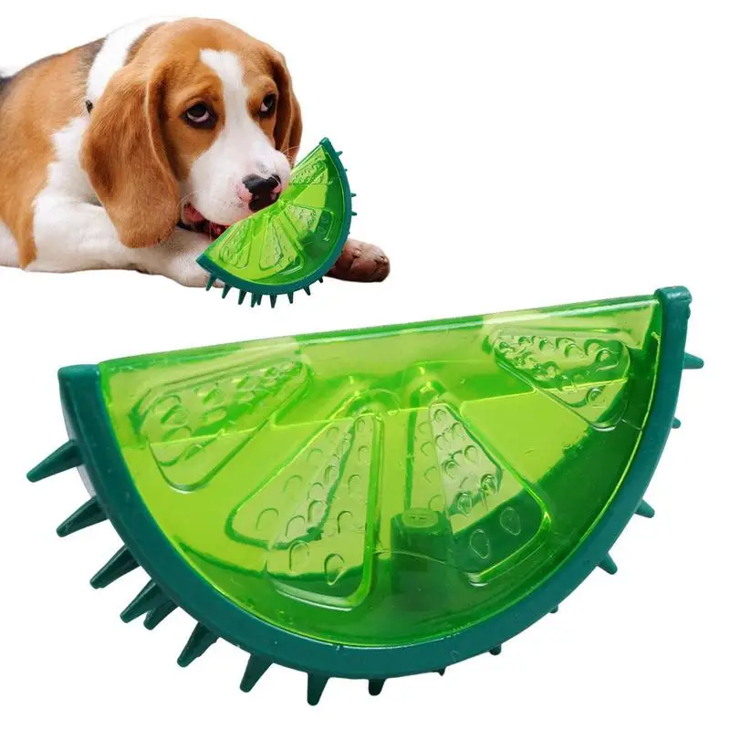 Puppy Chewing Toy Durable Teether Cooling Chew Toys With Fruit Shape Design Tough Freezable Puppy Froze Teething Toys For