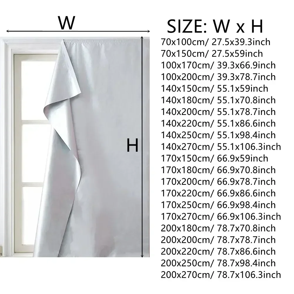 Self-Adhesive Blackout Cloth Curtains Double Sided 99% Blackout Curtain Sunshade Curtains Easy Install cortinas para ventanas