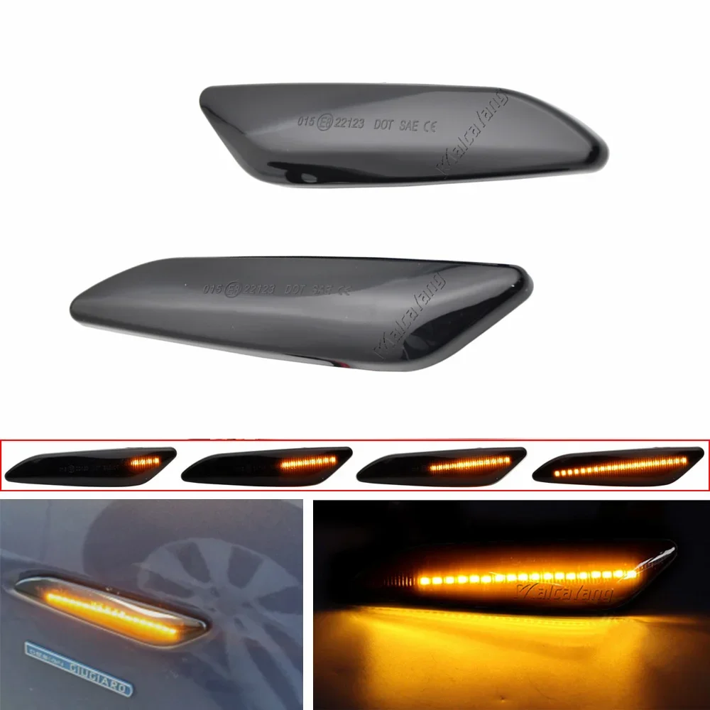 

2Pcs LED Dynamic Side Mea Alfa Romeo 156 147 Chrysler Ypsilon III Lancia Delta Dynamic Led Side Marker Blinker Turn Signal Light