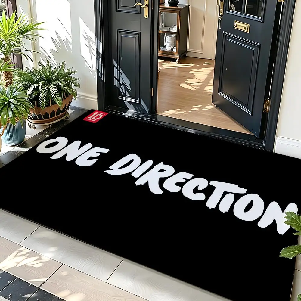 Music O-One D-Direction Floor Mat Soft Flannel Entrance Door Mat Non Slip Absorbent Bathroom Bedroom Floor Rug