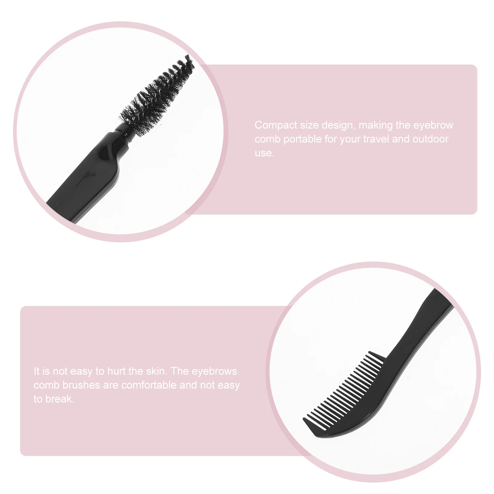 

10Pcs Double Head Eyebrow Brush 2-in-1 Eyelash Comb Shaper Portable Makeup Tool for Travel Daily Use Lash Separating Brush