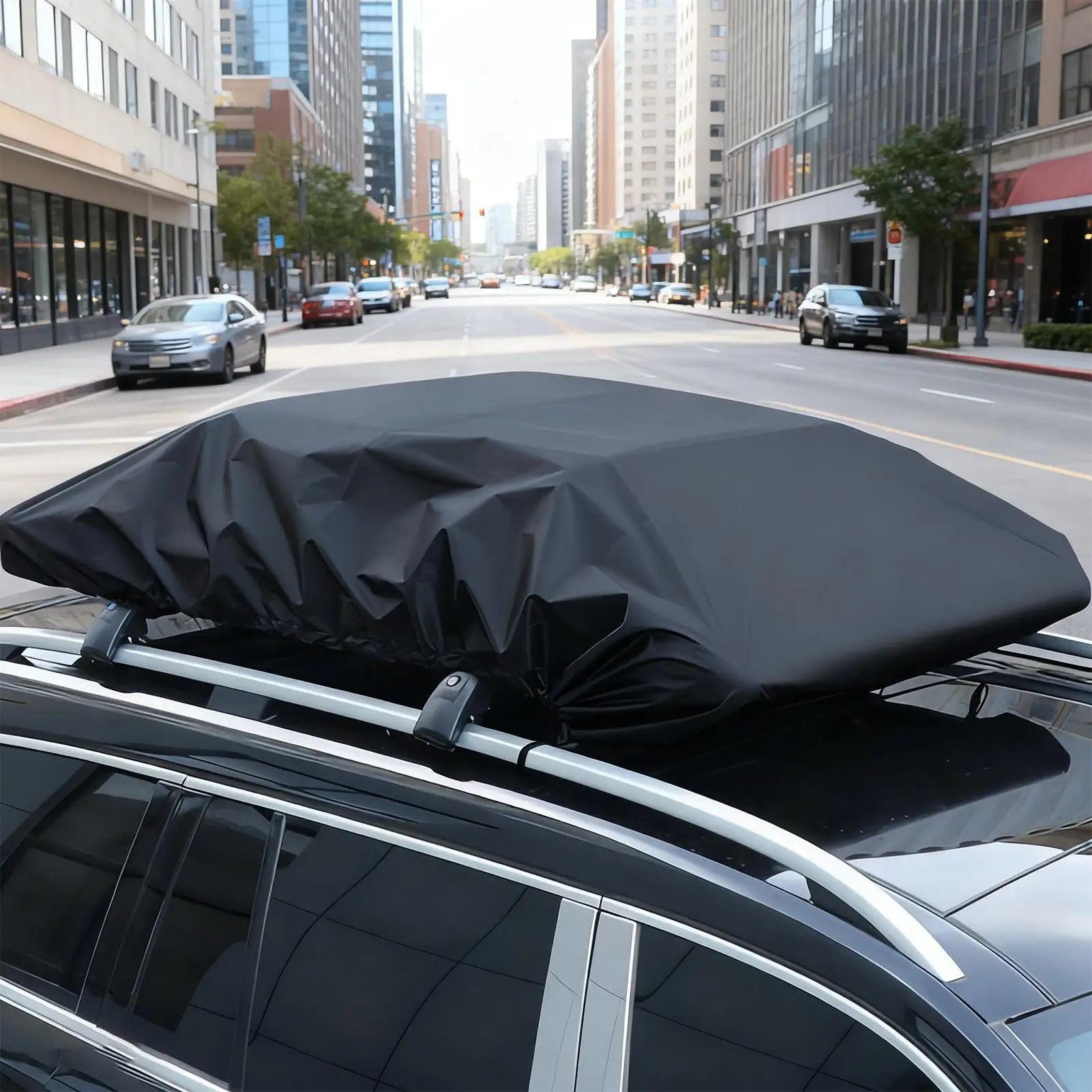 

Car Roof Rack Cargo Cover Waterproof Storage Protector Roof Top Cargo Protector For Camping Travel Vehicle Automotive Car SUV