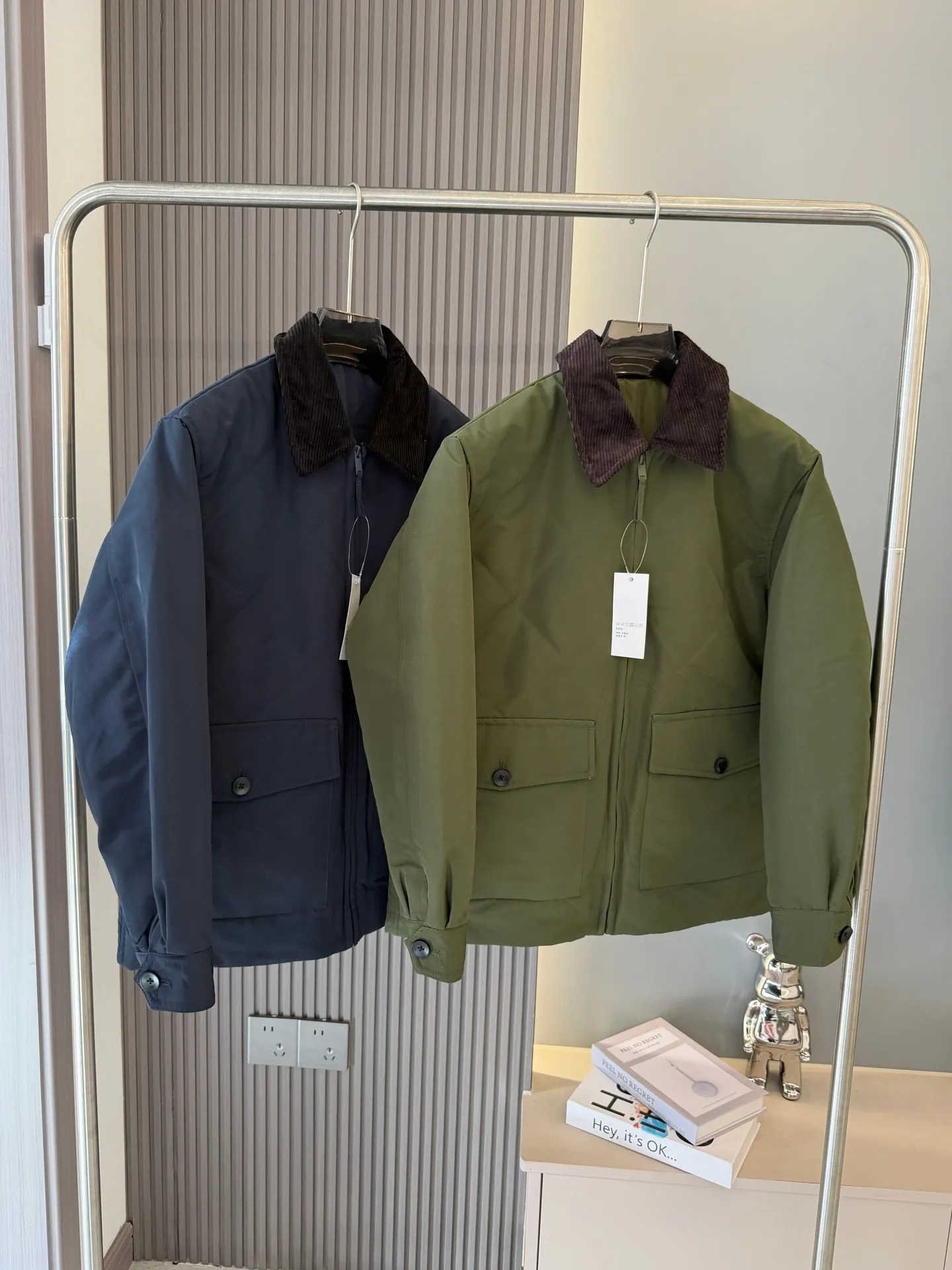 

Ретро-стиль! Хлопковая куртка с стеганым вельветовым воротником свободного кроя, модная осенне-зимняя мужская верхняя одежда