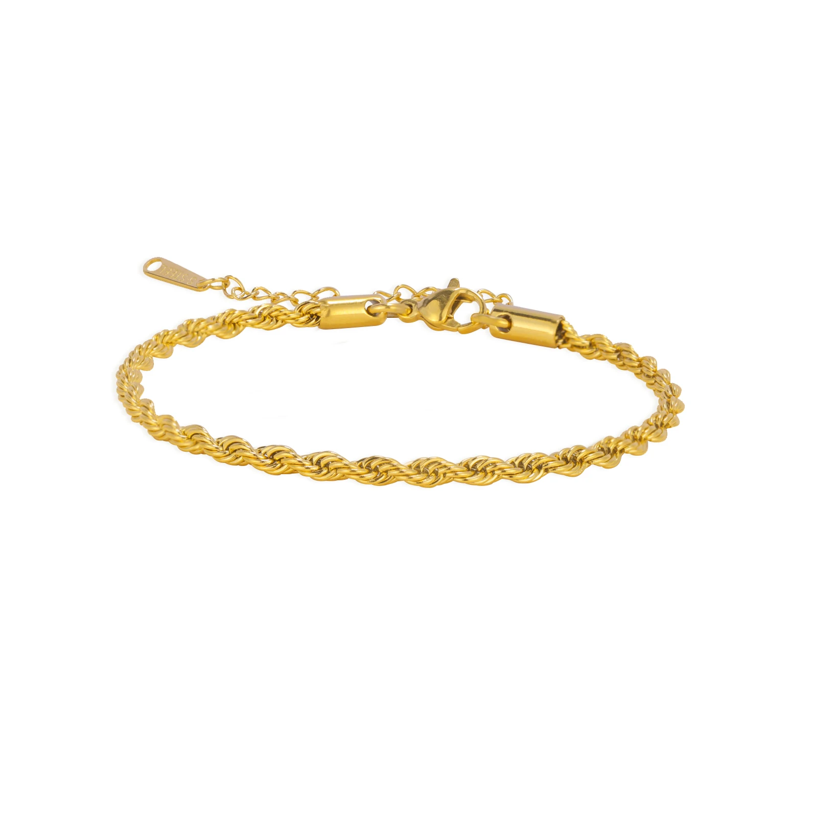 Sipuris-Bracelet doré en acier inoxydable pour homme et femme, tour de cou en pâte frite, bijoux minimalistes classiques, vente en gros, JOMen