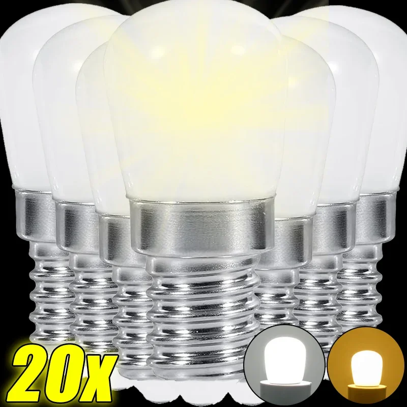 

LED Light Bulb E12 E14 220V Refrigerator Bulbs Fridge Cupboard Display Lamp Night Lights High Brightness Home Decor Chandelier