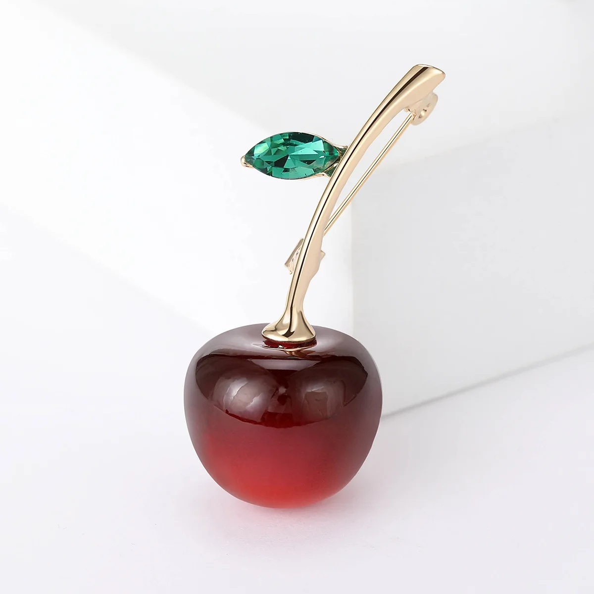 

Ladies Cute Cherry Brooch Simple Personality Fashion Pin For Party Office Jewelry Gifts