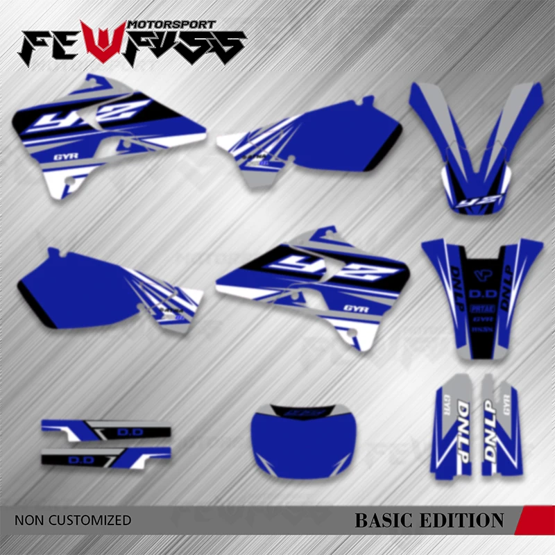 Fewfuss Graphic Background Sticker Decal Stickers for Yamaha YZ125 YZ250 YZ 125 250 1996 1997 1998 1999 2000 2001