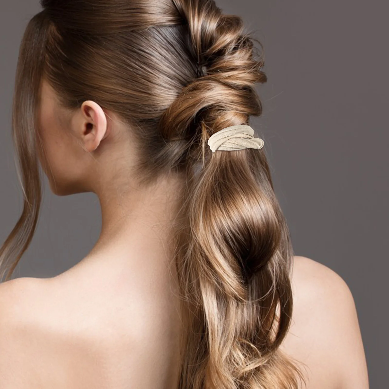 

5 Pcs Hair Tie Elastic Scrunchies Rope Elastics Bands Nylon for Women Ponytail Holders