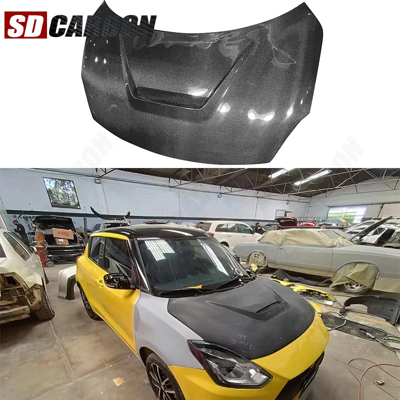 

Carbon fiber hood engine cover For Suzuki Swift Sports ZC33S carbon fiber engine cover The hood of an automobil Car Accessories