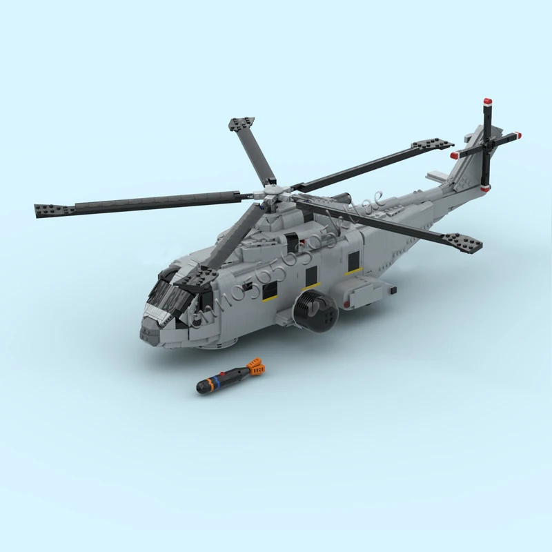 2285 ELEMENTÓW MOC Seria Bitewna AW-101 Helikoptery Wojskowe Model do Składania Edukacyjne Kreatywne Zabawki dla Dzieci Prezenty Świąteczne