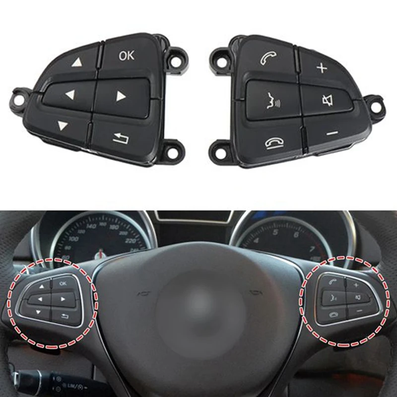 

Steering Wheel Control Switch Button For Mercedes-Benz GLA CLA GLS GLE SL A0999050600 A0999050700