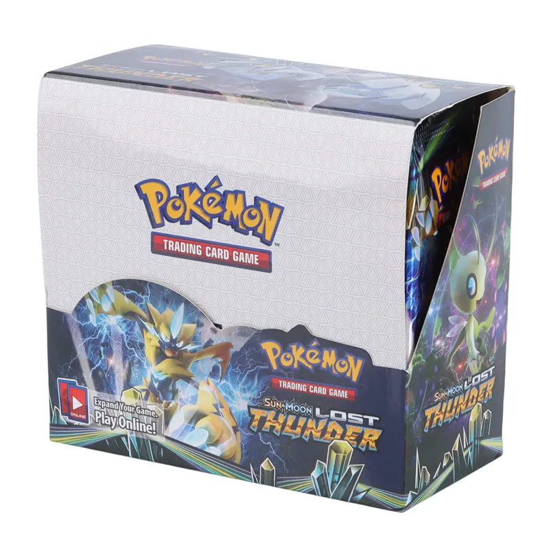 

Покемон TCG: Sun moon Lost Thunder Booster Box, 324 шт., английская версия, карты покемона, 36 упаковок