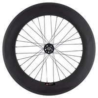 Single Speed Carbon Track Wheels for Road Bicycles, 700C High-end Bike Wheel, Clincher Track, Fixed Gear, 88mm