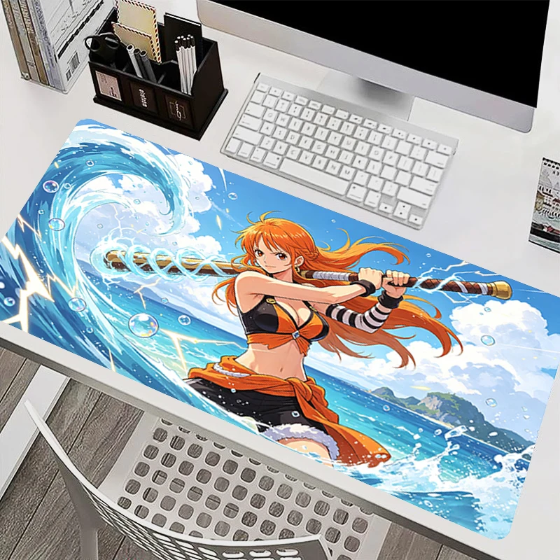 Mouse Pad O-one P-piece Nami E-sports Players Mousepad Game Rubber Keyboard Pad 90x40cm Office Computer Mouse Mat Anime Desk Mat - view 3