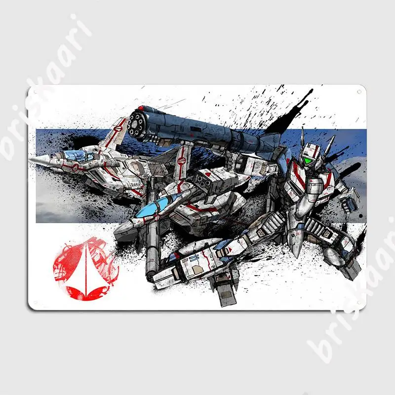 Vf-1j Valkyrie Metal Sign Pub Wall Plaque Home Design Tin Sign Posters