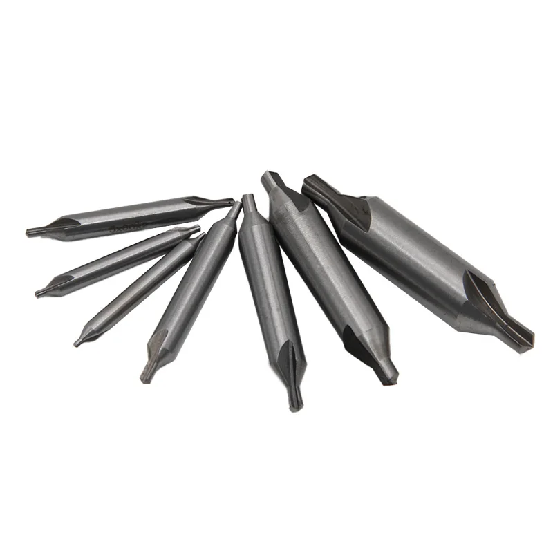 7-teiliges HSS-Zentrierbohrer-Set 1-5mm Typ A, kombinierte Zentrierbohrer, vollständig geschliffene Spiralnut, Metallbearbeitungs-Spitzwerkzeuge – Detail 4