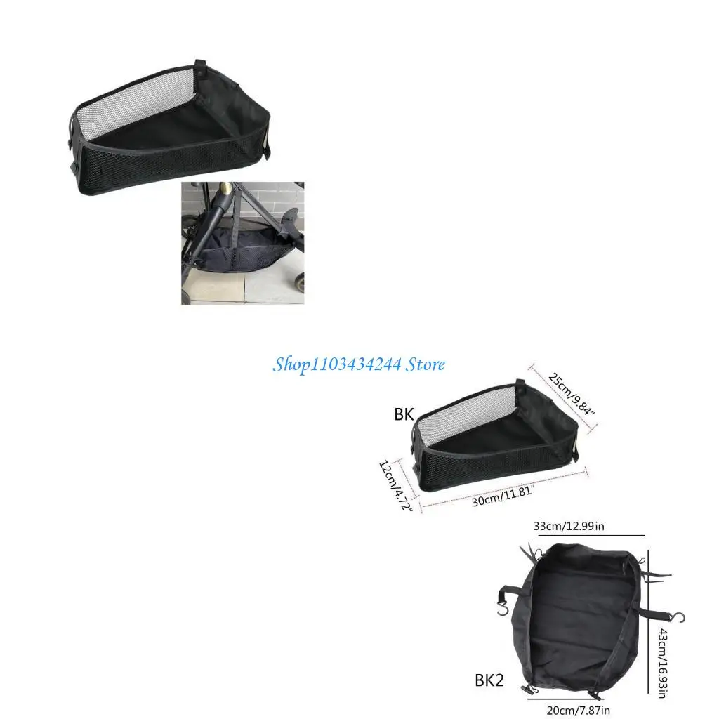 

Hanging Basket for Baby Stroller Cart Convenient Pram Bottom Storage Bag Oxford Cloth Organiser Shower Gift