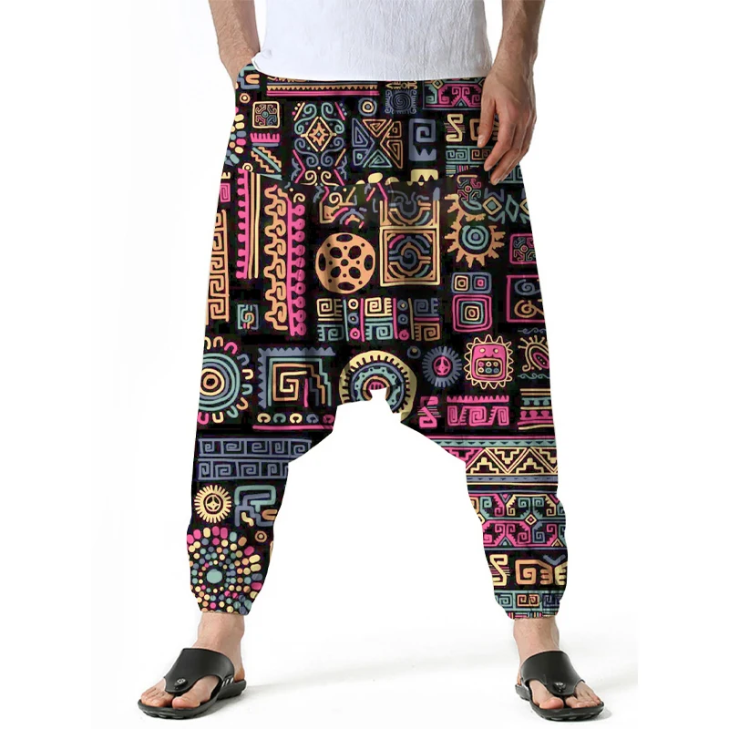 

Men's Harem Pants Y2K mid waist retro hip-hop style loose casual fashion Spring Summer Special Offer men's clothing