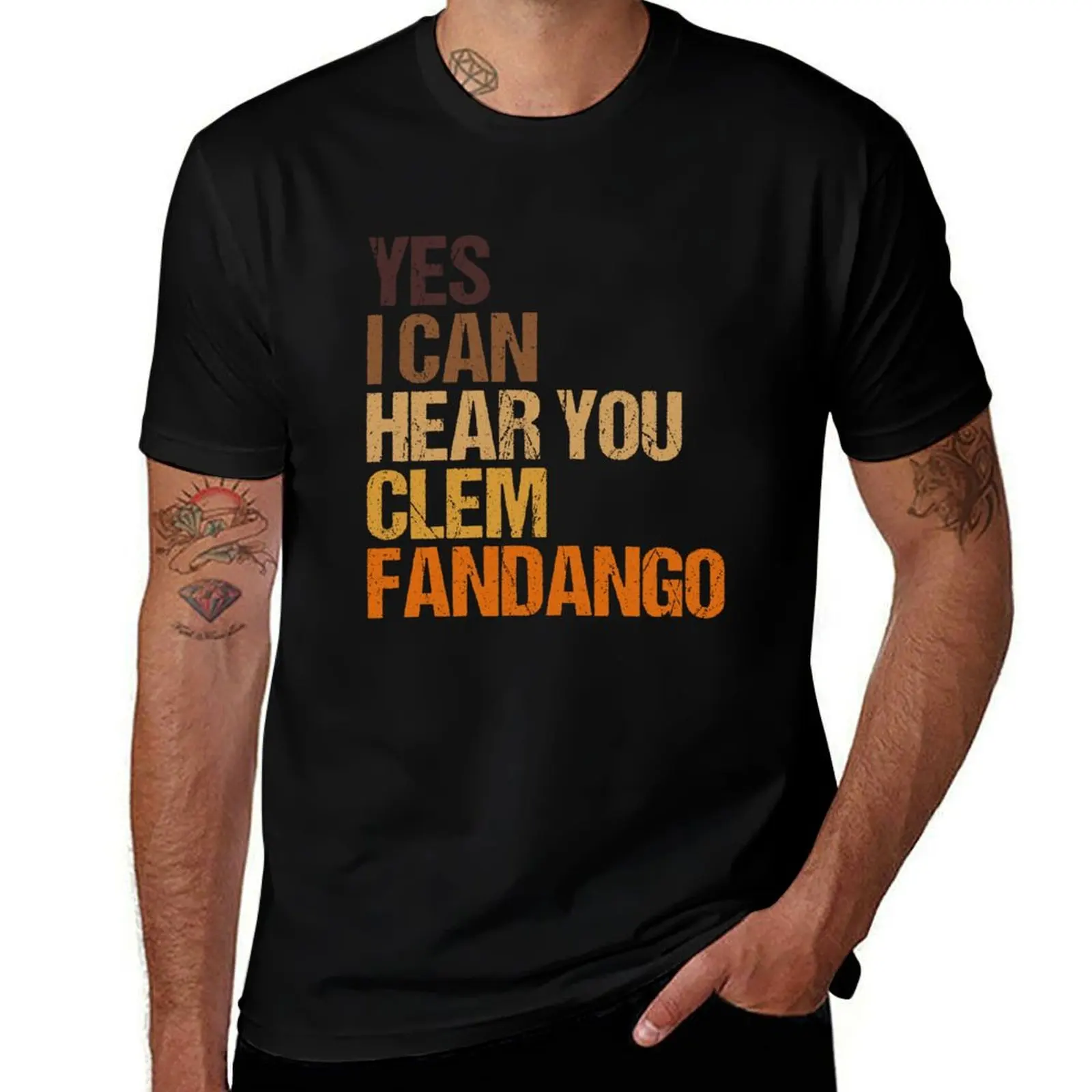 

Yes I Can Hear You Clem Fandango T-Shirt luxury designer plus size clothes blue lock Men's t-shirts