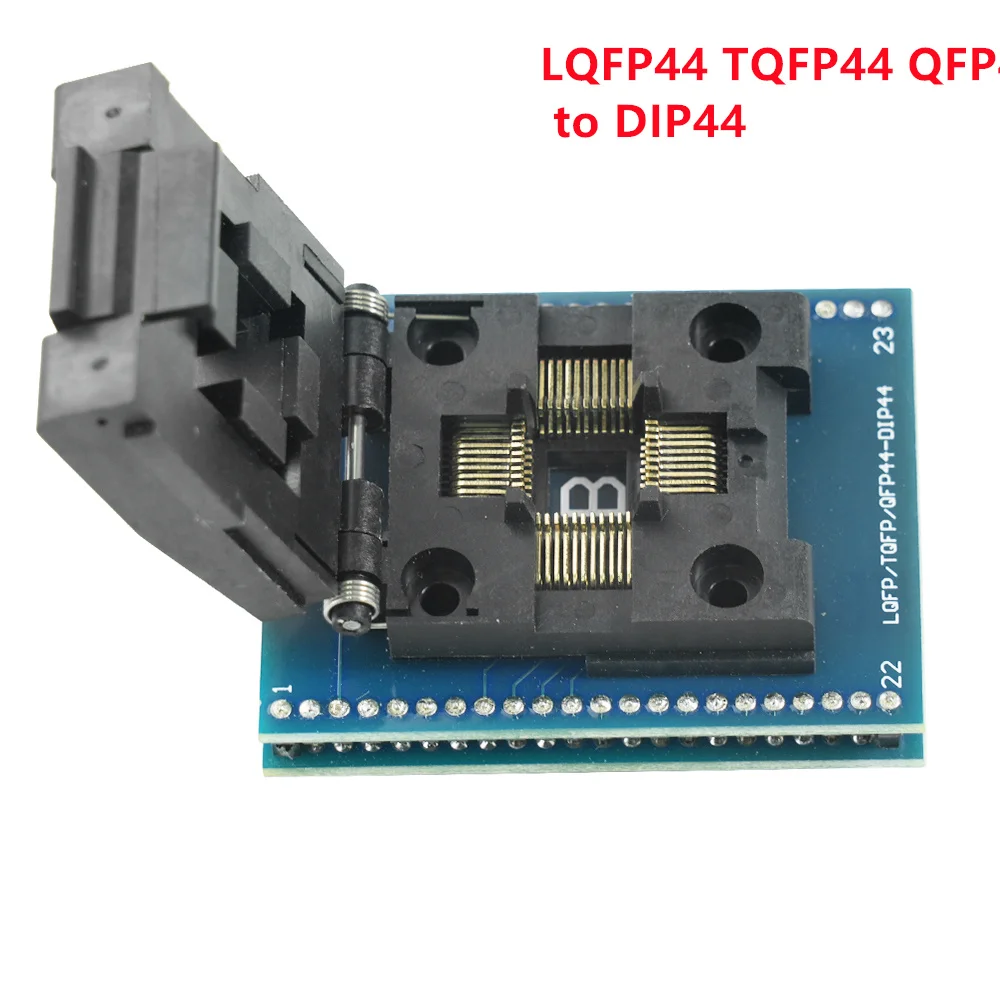 Top Quality Qfp44 Tqfp44 Lqfp44 to dip40 adapter ic programmer tqfp44 to dip40 ic socket tqfp44 adapter socked for TL866II