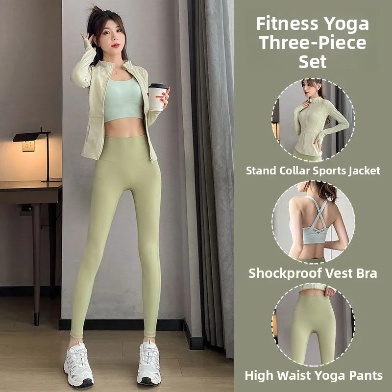 Conjunto de camiseta Premium para Yoga y Fitn para mujer, ropa de entrenamiento de Pilates de tamaño pequeño, ropa deportiva informal, nuevo otoño