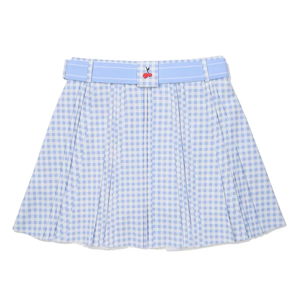 Women's golf short skirt, summer new style, slim-fitting sports checkered women golf skirt
