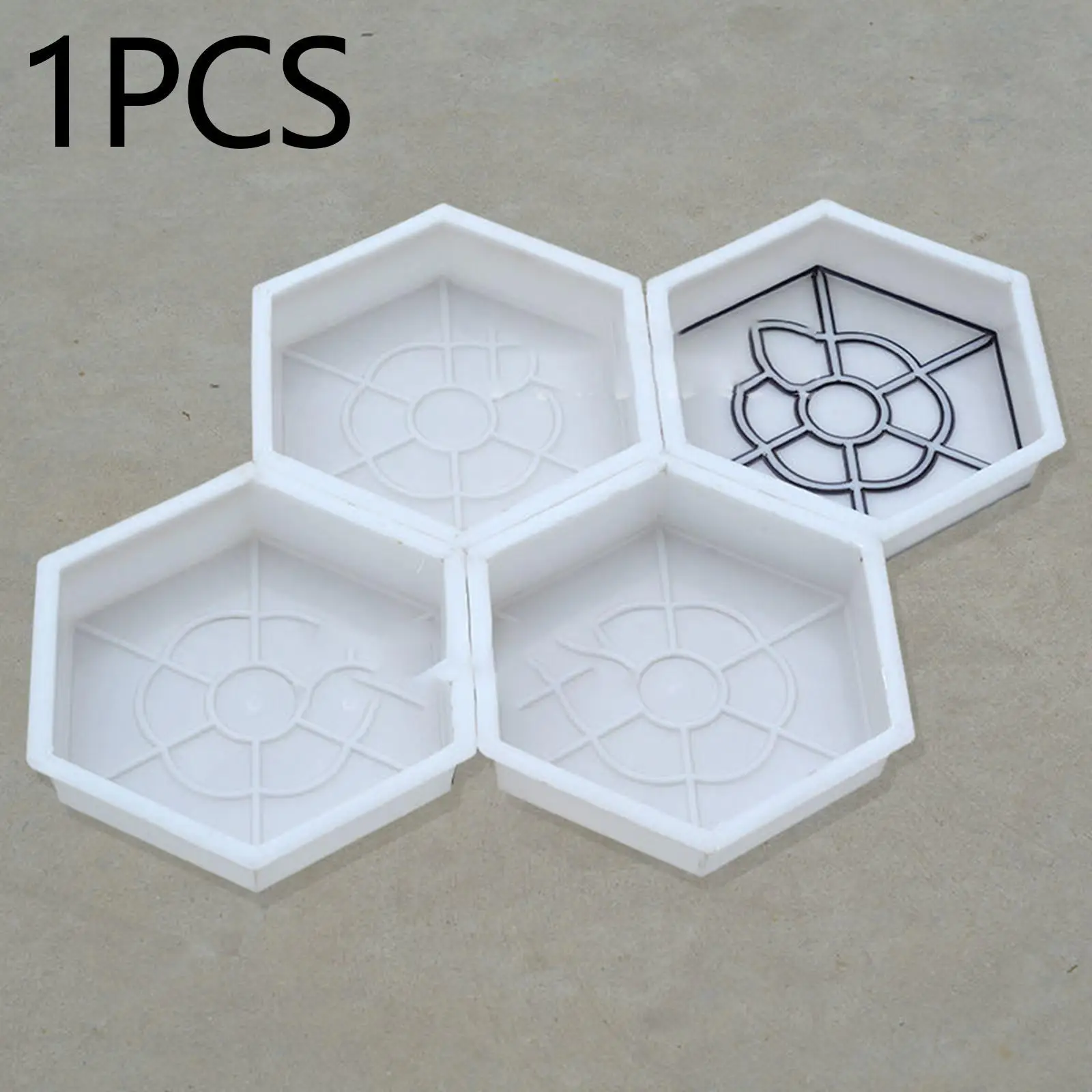 

Cement Hexagon Paving Decorative DIY Path Makers Concrete for Path Walkway Backyard Courtyards Garden
