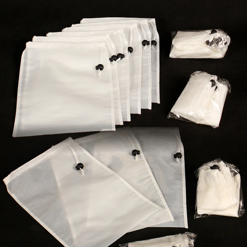 2 قطعة كيس فلتر تخمير المشروب المنزلي للبيرة مع حجم متعدد لجميع الحبوب المنزلية لتخمير البيرة الشعير المسلوق والمطحون والإجهاد #5