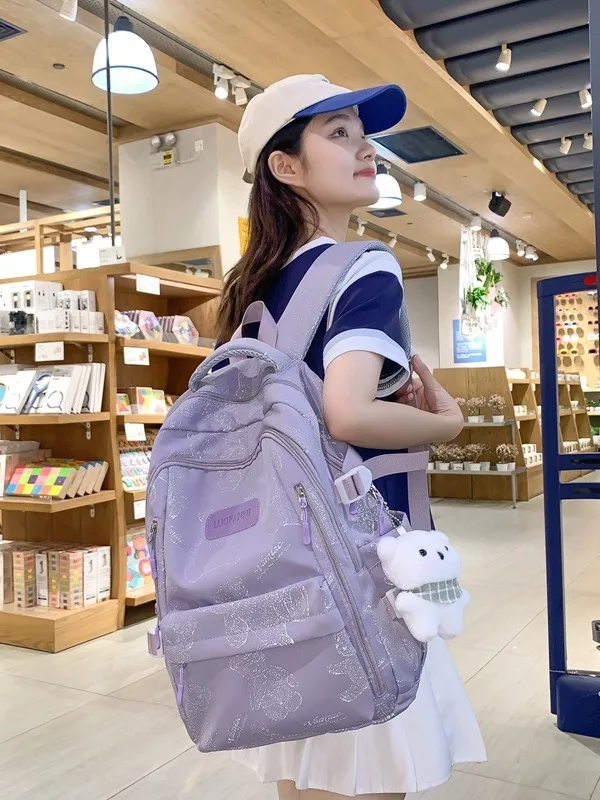 Backpack for Girls Lightweight and Large-capacity Schoolbag for Middle and High School Students Casual Backpack ita bag y2k