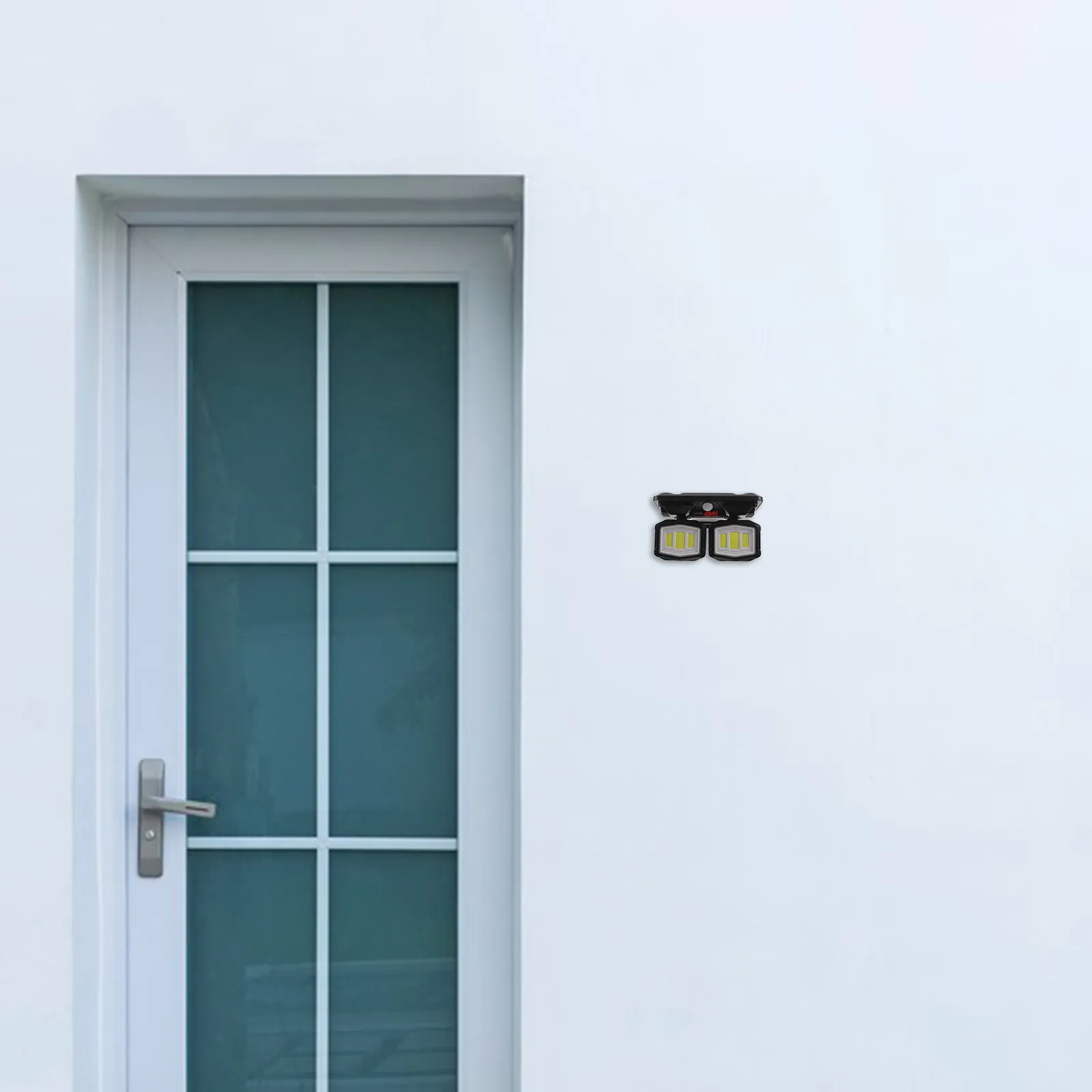 

108 светодиодных солнечных настенных светильников для улицы с 3 головками, датчиком движения, регулируемой складной конструкцией для сада, двора, гаража, на солнечной энергии