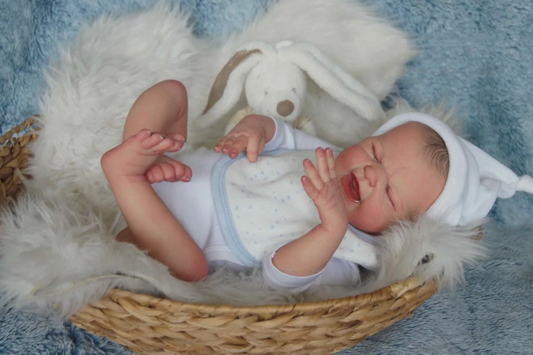 

Винтажная Кукла-младенец Reborn Girl с красными волосами, 50 см, полностью моющаяся Кукла-младенец Reborn ручной работы, мягкая на ощупь Реалистичная кукла-младенец Reborn